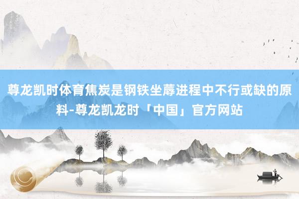 尊龙凯时体育焦炭是钢铁坐蓐进程中不行或缺的原料-尊龙凯龙时「中国」官方网站